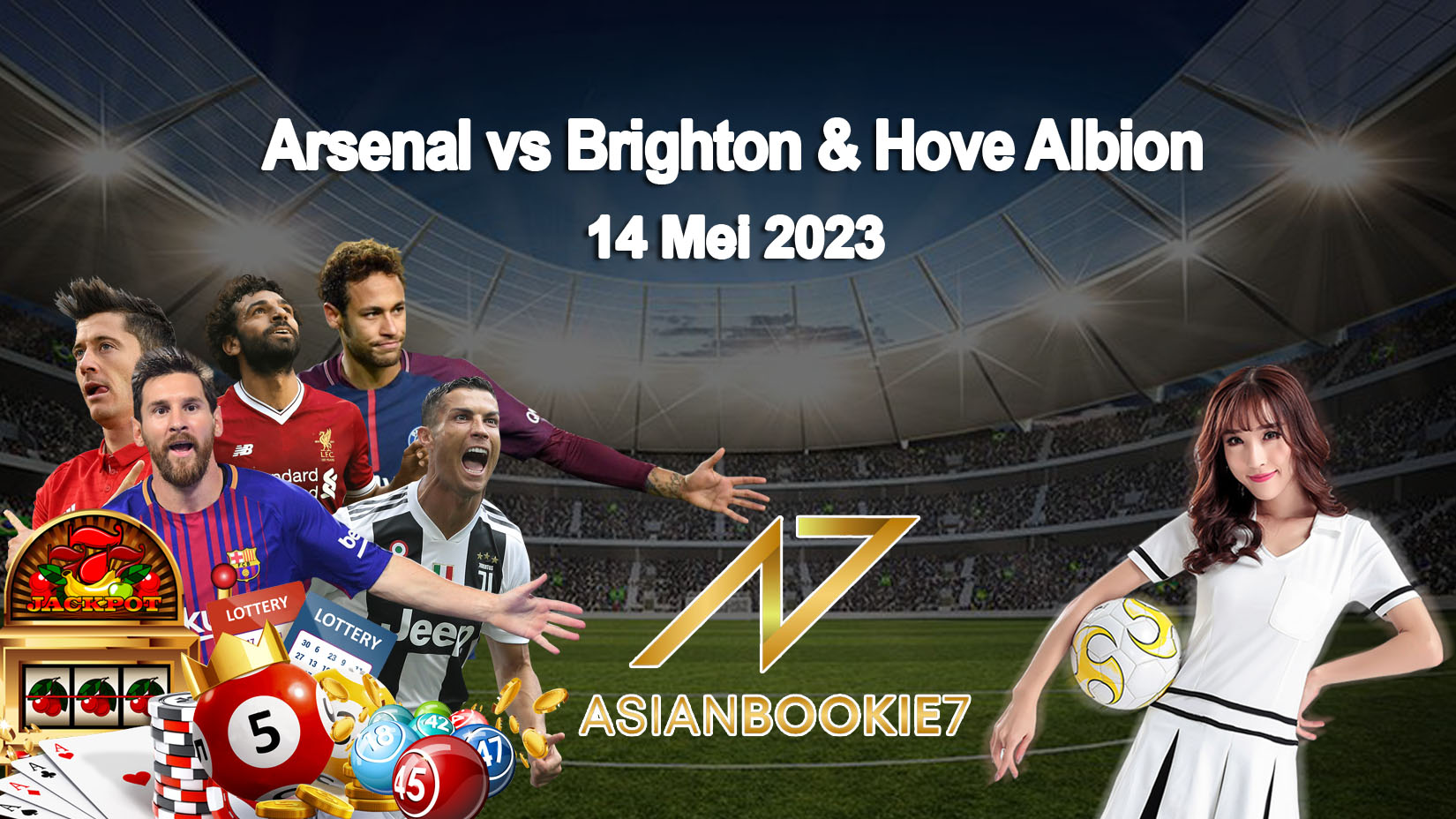 Prediksi Arsenal vs Brighton & Hove Albion 14 Mei 2023